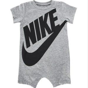 NWT Nike Baby Boy Futura Romper MSRP $20 Dark Grey